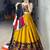 MUSTERD RAYON COTTON EMBROIDERY NAVRATRI CHANIYA CHOLI- full stitched free size