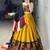 MUSTERD RAYON COTTON EMBROIDERY NAVRATRI CHANIYA CHOLI- full stitched free size
