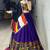 PURPLE RAYON COTTON EMBROIDERY NAVRATRI CHANIYA CHOLI- full stitched free size