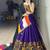 PURPLE RAYON COTTON EMBROIDERY NAVRATRI CHANIYA CHOLI- full stitched free size