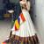 WHITE RAYON COTTON EMBROIDERY NAVRATRI CHANIYA CHOLI- full stitched free size
