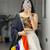 WHITE RAYON COTTON EMBROIDERY NAVRATRI CHANIYA CHOLI- full stitched free size