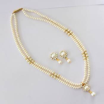 Real Pearls Double String Pearls Set  1