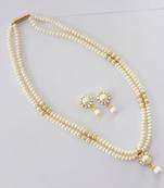 Real Pearls Double String Pearls Set