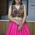RED RAYON COTTON EMBROIDERY NAVRATRI CHANIYA CHOLI- full stitched free size