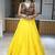 YELLOW RAYON COTTON EMBROIDERY NAVRATRI CHANIYA CHOLI- full stitched free size