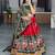 RED DHOLA SILK EMBROIDERY NAVRATRI CHANIYA CHOLI- full stitched free size