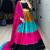 MULTI COLOR RAYON COTTON EMBROIDERY NAVRATRI TOP CHANIYA CHOLI- full stitched free size