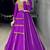 PURPLE RAYON COTTON EMBROIDERY NAVRATRI TOP CHANIYA CHOLI- full stitched free size