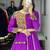 PURPLE RAYON COTTON EMBROIDERY NAVRATRI TOP CHANIYA CHOLI- full stitched free size