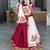 MAROON WHITE RAYON COTTON EMBROIDERY NAVRATRI TOP CHANIYA CHOLI- full stitched free size