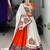 ORANGE RAYON COTTON EMBROIDERY NAVRATRI TOP CHANIYA CHOLI- full stitched free size