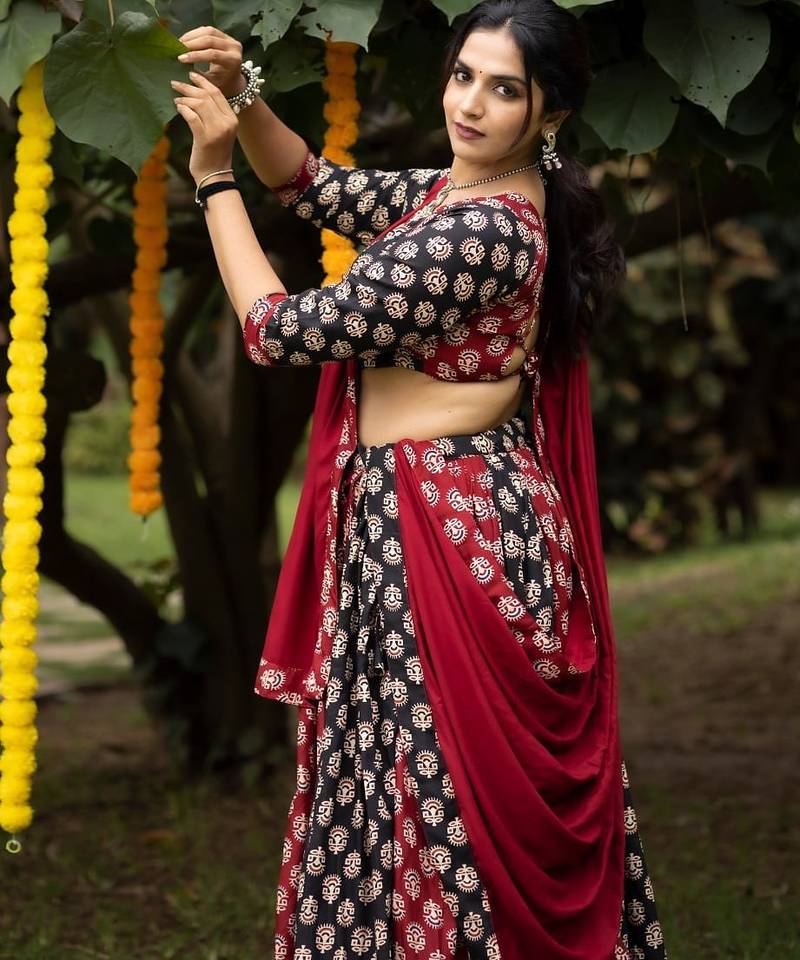 MULTI COLOR RAYON COTTON EMBROIDERY NAVRATRI TOP CHANIYA CHOLI- full stitched free size