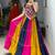 MULTI COLOR RAYON COTTON EMBROIDERY NAVRATRI TOP CHANIYA CHOLI- full stitched free size