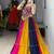 MULTI COLOR RAYON COTTON EMBROIDERY NAVRATRI TOP CHANIYA CHOLI- full stitched free size