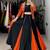 ORANGE COLORE RAYON COTTON EMBROIDERY NAVRATRI TOP CHANIYA CHOLI- full stitched free size
