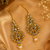 Vanya Leaf Drop Premium Kundan Earrings