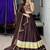 BRAWN RAYON COTTON EMBROIDERY NAVRATRI TOP CHANIYA CHOLI- full stitched free size