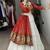 RED AND WHITE RAYON COTTON EMBROIDERY  SEMI STICHED NAVRATRI  TOP CHANIYA CHOLI