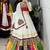 OFF WHITE RAYON COTTON EMBROIDERY NAVRATRI TOP CHANIYA CHOLI- full stitched free size