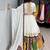 OFF WHITE RAYON COTTON EMBROIDERY NAVRATRI TOP CHANIYA CHOLI- full stitched free size