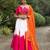 ORANGE RAYON COTTON EMBROIDERY  SEMI STICHED NAVRATRI  TOP CHANIYA CHOLI