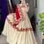 CREAM RAYON COTTON EMBROIDERY NAVRATRI TOP CHANIYA CHOLI- full stitched free size