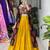 MUSTERD BLACK   RAYON COTTON EMBROIDERY  SEMI STICHED NAVRATRI CHANIYA CHOLI