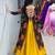 MUSTERD BLACK   RAYON COTTON EMBROIDERY  SEMI STICHED NAVRATRI CHANIYA CHOLI