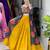 MUSTERD RAMA  RAYON COTTON EMBROIDERY NAVRATRI CHANIYA CHOLI- full stitched free size