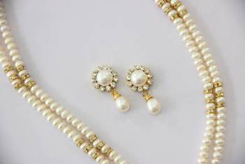 Real Pearls Double String Pearls Set  3