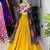 MUSTERD RAMA  RAYON COTTON EMBROIDERY NAVRATRI CHANIYA CHOLI- full stitched free size