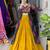 MUSTERD RAMA  RAYON COTTON EMBROIDERY NAVRATRI CHANIYA CHOLI- full stitched free size