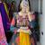 MUSTERD RAMA  RAYON COTTON EMBROIDERY NAVRATRI CHANIYA CHOLI- full stitched free size