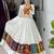 WHITE RAYON COTTON EMBROIDERY  SEMI STICHED NAVRATRI CHANIYA CHOLI