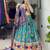 FIROZI SILK EMBROIDERY NAVRATRI CHANIYA CHOLI- full stitched free size