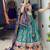 FIROZI SILK EMBROIDERY NAVRATRI CHANIYA CHOLI- full stitched free size