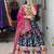 BLUE SILK EMBROIDERY NAVRATRI CHANIYA CHOLI- full stitched free size