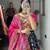 BLUE SILK EMBROIDERY NAVRATRI CHANIYA CHOLI- full stitched free size