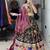 GREEN  SILK EMBROIDERY NAVRATRI CHANIYA CHOLI- full stitched free size