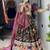 GREEN  SILK EMBROIDERY NAVRATRI CHANIYA CHOLI- full stitched free size
