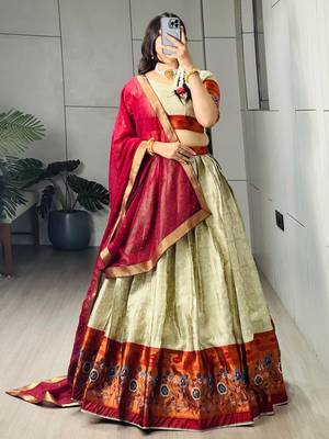 MULTI COLOR  SILK EMBROIDERY  SEMI STICHED NAVRATRI CHANIYA CHOLI 2