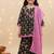 Black floral kurta sharara set