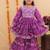 Purple jaipuri anarkali set
