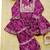 Purple jaipuri anarkali set