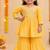 Yellow jaipuri anarkali set