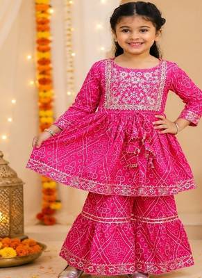 Rani pink jaipuri anarkali set 1