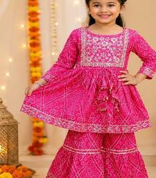 Rani pink jaipuri anarkali set