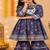 Purple anarkali sharara set