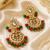 Traditional Kundan Beaded Chand Earrings